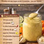 Salsa cremosa de habanero… picante, suave y adictiva