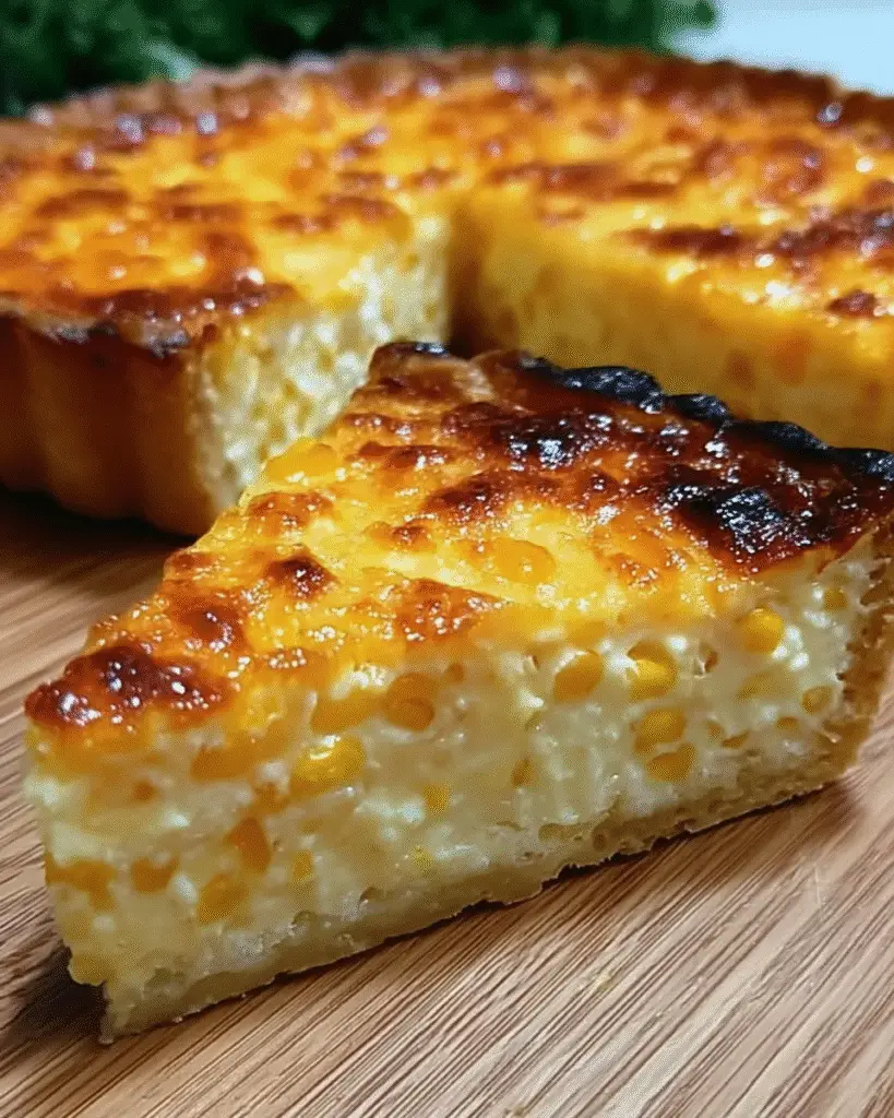 Tarta de choclo cebolla y queso