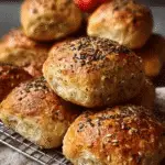 Mini panecillos salados de yogur y avena