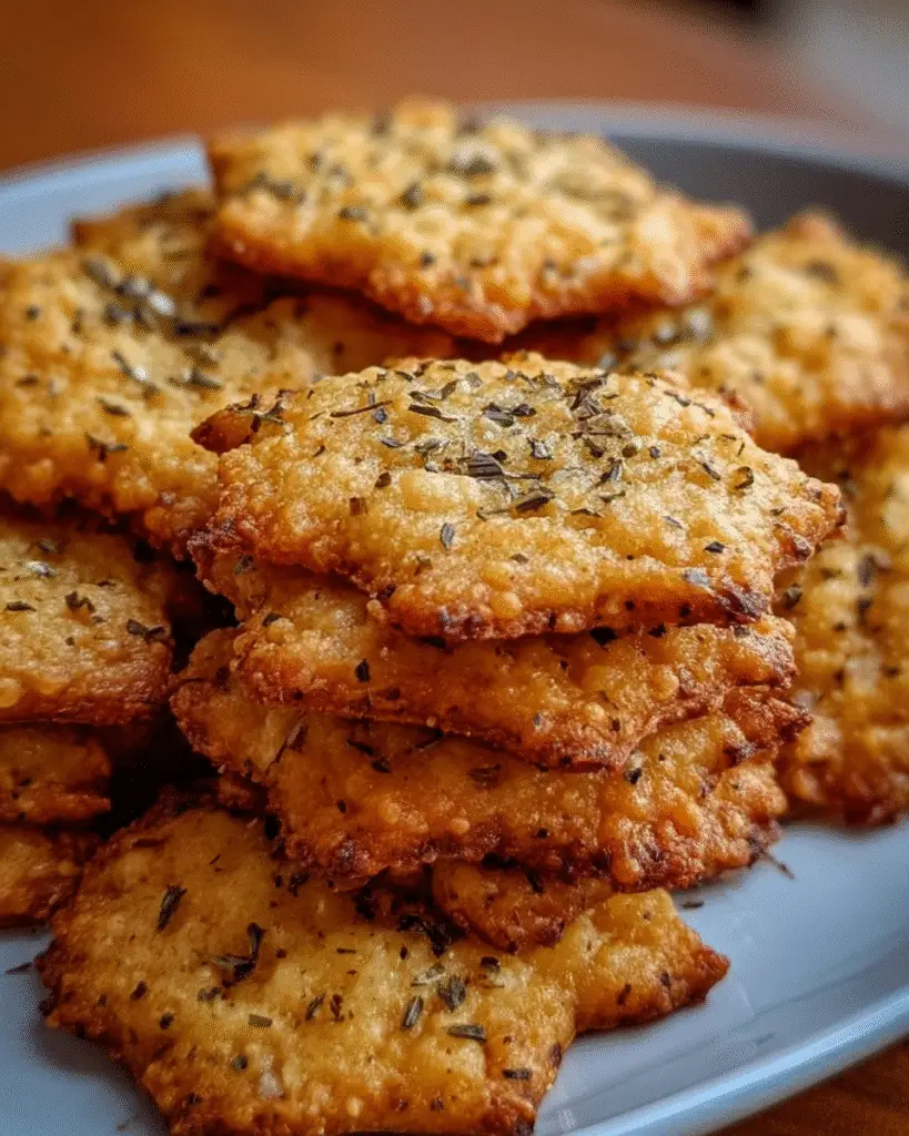 Galletas de Garbanzo con Queso y Ajo (Crujientes y Saludables)