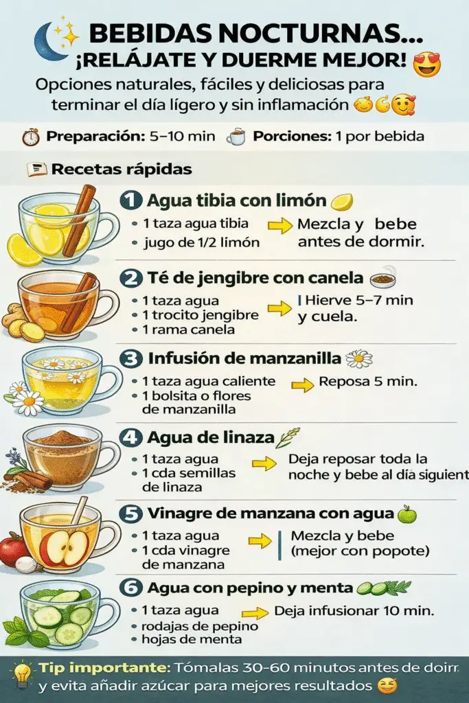 6 Bebidas nocturnas