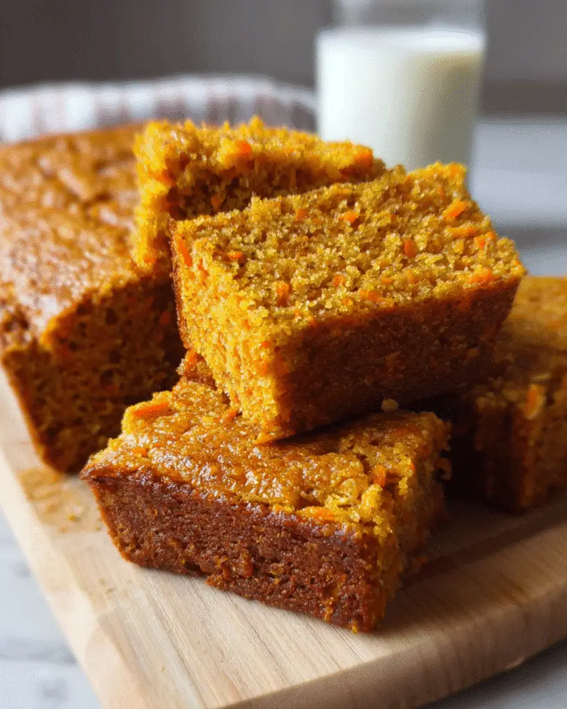 Pan de zanahoria y avena en sartén