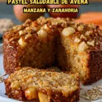Pastel saludable de avena manzana y zanahoria: húmedo y esponjoso
