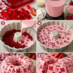 Gelatina Mosaico de Fresa Cremosa: Fácil, Colorida y Deliciosa