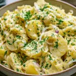Ensalada alemana de papas cremosa